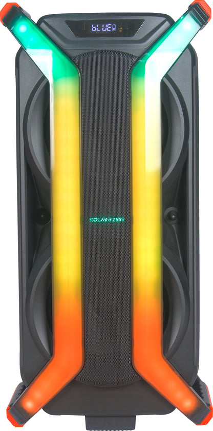 8"*2/USB/TF/FM/Bluetooth speaker